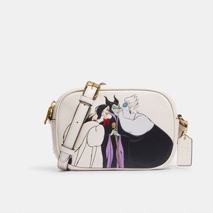 Disney X Coach Mini Jamie Camera Bag With Villains Motif